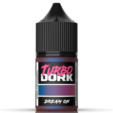 Imagem de Turbo Dork Tinta acrílica Dream On TurboShift Frasco de 22 ml - Tinta de mudança de cor metálica não tóxica à base de água