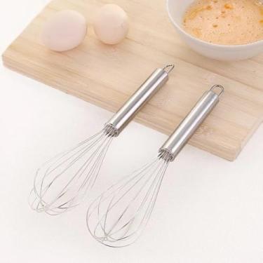 Imagem de Batedor Fouet Reforçado Cook Inox 30cm - Aço Inoxidável para Claras Ovos Massas, Ergonômico Durável Cozinha Confeitaria