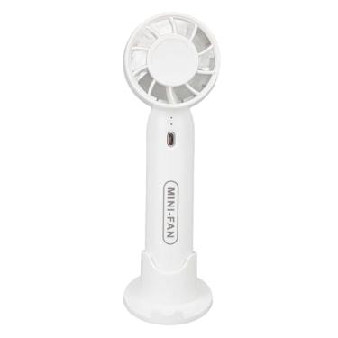 Imagem de Generic Ventilador Portátil, Longo Tempo de Trabalho Portátil 3 Velocidades de Usb Recarregável Turbo Mini Ventilador para Viagens para Acampar (Branco)