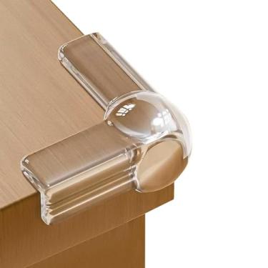 Imagem de Protetores de canto para segurança infantil, pacote com 12 protetores de canto de mesa para bebês, protetores de borda de segurança para crianças, protetores de canto para móveis contra cantos afiados