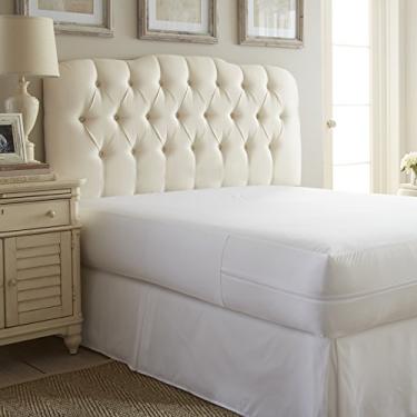 Imagem de Simply Soft Protetor de colchão para percevejos de cama, Queen, branco