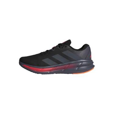 Imagem de adidas Tênis de corrida masculino Questar 3, Preto/Onix/Vermelho lúcido, 37