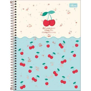 Imagem de Caderno Espiral Capa Dura Universitário 10 Matérias Amarena 160 Folhas