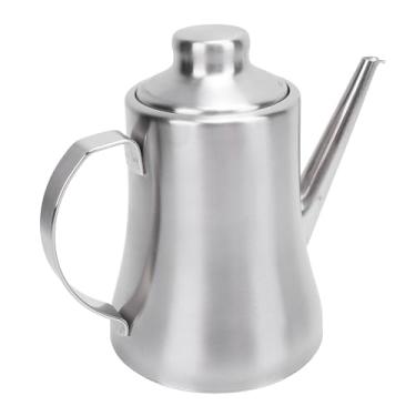 Imagem de Cryfokt Pote de Armazenamento de Recipiente de óleo de Aço Inoxidável 304 Com Tampa, Construído para Durar Protetor de Gordura de Bacon para Uso Multiuso Em Cozinha (48 onças)