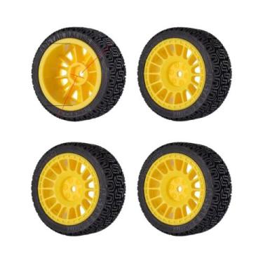 Imagem de Rodas E Pneus Hexagonais De 12mm Para Carros De Rally 1/10, Drift, Cor