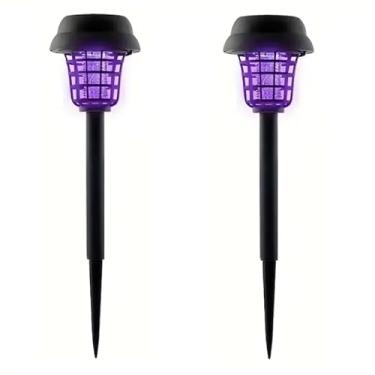 Imagem de Lâmpada Repelente Solar para Externo – Mata Mosquitos e Iluminação, Controle de Insetos para Jardim, Varanda e Acampamento(2 PÇ)
