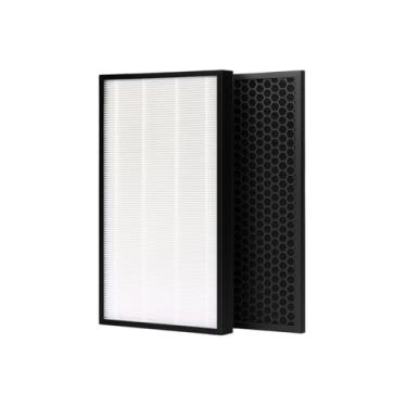 Imagem de Nispira Conjunto de filtros de carbono HEPA de substituição compatível com purificador de ar Panasonic modelos F-ZXHP55Z, F-ZXHD55Z, F-PXH55A, F-VXH50A, F-PXM55A, F-PXH55C, HEPA verdadeiro + carvão