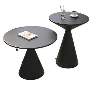 Imagem de HONUZE Conjunto de 2 criados-mudo preto, mesa de cabeceira aberta, mesa de cabeceira moderna para quarto, mesas laterais de cama para espaços pequenos, para quarto, dormitório universitário