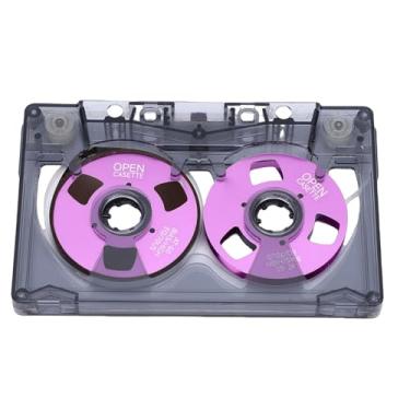 Imagem de Greensen Fita Cassete Em Branco, 50 Minutos de Tempo de Gravação, Invólucro de ABS Transparente Com Bobinas Revestidas de Metal, para Gravação de Música e Tocadores de Cassete Portáteis
