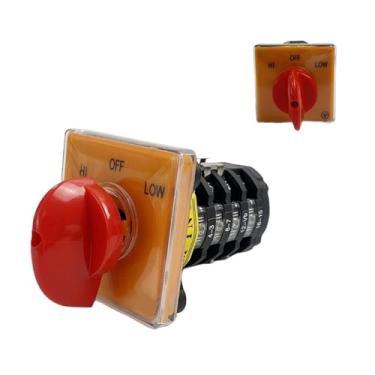 Imagem de Interruptor de came 20A, 4 polos, alta e baixa velocidade dupla fresadora, interruptores de combinação de conversão máquina-ferramenta