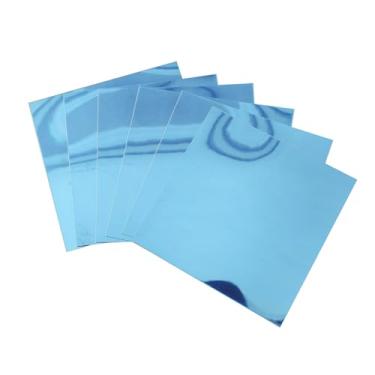Imagem de aqxreight Folhas de Espelho Reflexivo Flexíveis Autoadesivas para Espelhos PET, Adesivos de Espelho Não de Vidro para Decoração de Casa, Uso Diário, Sala de Estar, Bancada de Banheiro (0,1 mm 6