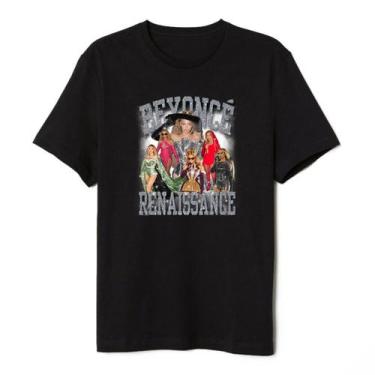 Imagem de Camiseta Beyonce Renaissance Tour Algodão Lançamento, Preto, G