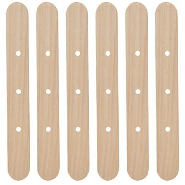 Imagem de GLOGLOW Vela/castiçal Ferramenta de Centralização de Madeira de Bétula, Reutilizável, Design Pré-perfurado, 50 Contagens, para Fazer Velas DIY Suporte de Pavio de Vela, Nan (furos 150 * 20mm3)