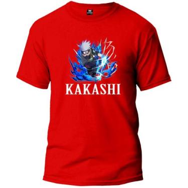 Imagem de Camisetas masculinas moda infantil coleção kakashi preços promocionais