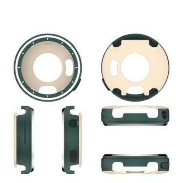 Imagem de Capa protetora de tela para Garmin Vivoactive 6/para active 6, capa protetora de substituição de protetor de bisel antiarranhões, capa completa de para-choque (verde)