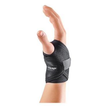 Imagem de Munhequeira Bumerangue Ajustável Neoprene Hidrolight, Preto