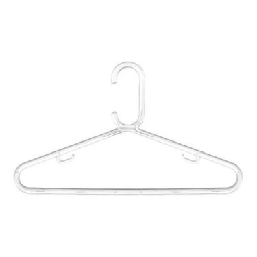 Imagem de Kit Cabide Acrílico Grosso Gancho C 41 x 24 cm (000504) KIt:25 Pçs - M