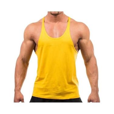 Imagem de Camiseta Regata Masculina De Algodão Para Fitness, Musculação, Treino 
