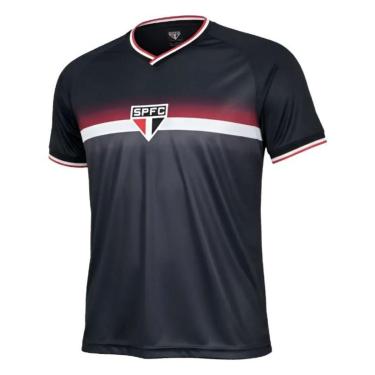 Imagem de Camiseta São Paulo Screen Preto Unissex Oficial Licenciada-Unissex