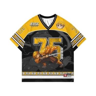 Imagem de Camiseta Unissex Oversize Estilo Y2K Coreano Demon Slayer Kimetsu Anim