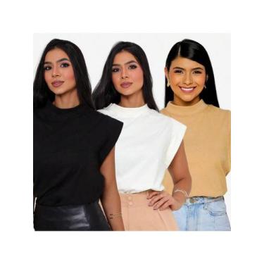 Imagem de KIT 3 Unidades Camiseta Muscle Tee Regata Ampla de Ombreira - Audax, P