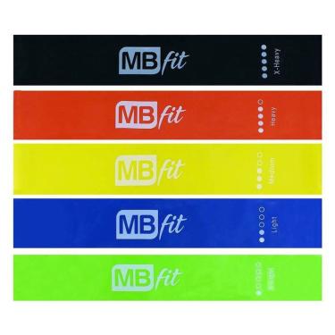 Imagem de Kit 5 Faixa Resistência Elástica 5 Intensidades Mini Bands