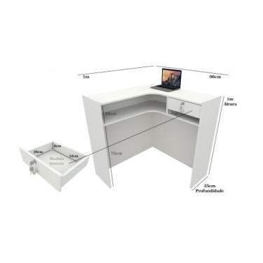 Imagem de Balcão Caixa L Mdf (lojas, Valet, Mercados, Aviários) - VETORIAL MÓVEI