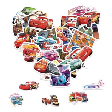 Imagem de 50 peças de adesivos de carros de filme para crianças, decalque de vinil fofo da Disney à prova d'água para garrafa de água, adesivo de laptop para decoração faça você mesmo, para-choque, telefone