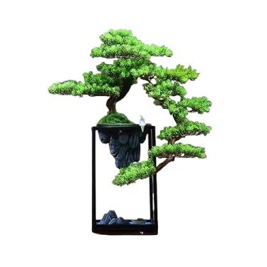 Imagem de Plantas falsas, plantas artificiais, bonzai, interiores, bonsai artificial, grande, simulação de pinheiro, planta em vaso, decoração decorativa de árvore falsa