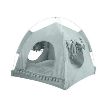 Imagem de Cama Tenda Para Gatos Confortável, Estilo Teepee, Rede Com Piso Para P