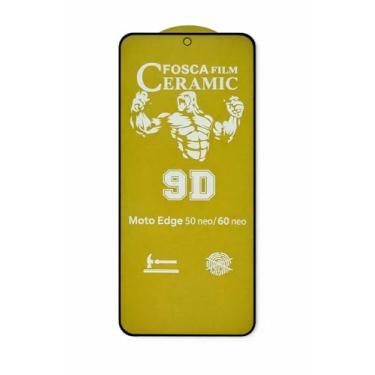 Imagem de Compatível com Moto Edge 60 Neo - Película Fosca de Ceramica Gel 9d Protetora de Tela anti-riscos queda Full Cover