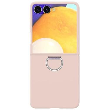 Imagem de Brcshop: Capa Protetora para o Samsung Galaxy Z Flip 7 Antichoque com Anel (Ring Holder) - Proteção Contra Quedas e Compatível com Carregamento Sem Fio | Cor: Rosa
