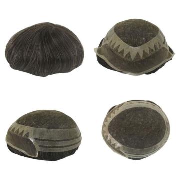 Imagem de Prótese Capilar Híbrida Mod. André Com Nó 20X25 D= 115%