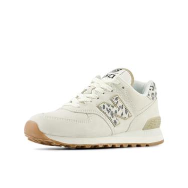 Imagem de New Balance Tênis infantil 574 New-b V2 Familiar Ground Hook and Loop, Sal marinho branco, 37