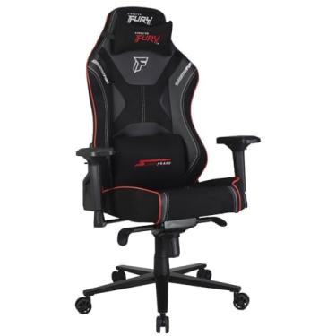 Imagem de Cadeira Gamer Superframe Kingston Fury, Reclinável, 4d, Preto e Vemelho, Sf-ch-kfr4dbrh