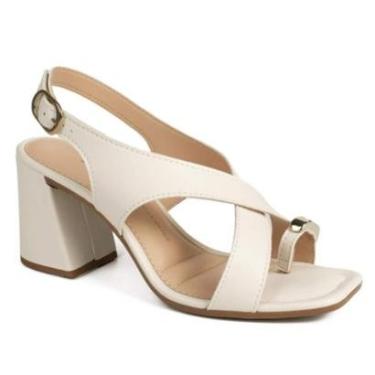 Imagem de Sandália Feminina Salto Bloco Cream Dakota Y9152-0004-Feminino