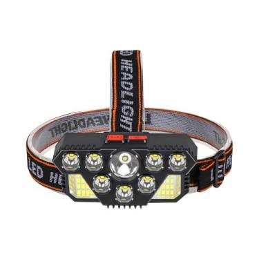 Imagem de Lanterna De Caminhada Com 8 Luzes De Segurança Ajustáveis Em Vários Ân