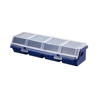 Imagem de Caixa Organizadora Plástica Multi-Compartimentos Para Parafusos E Pequ