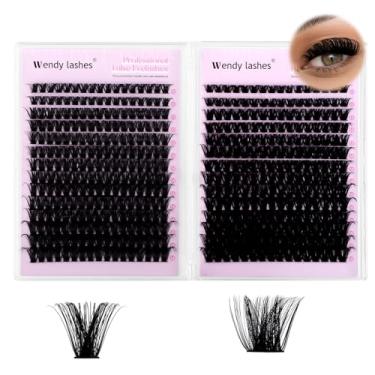 Imagem de Lash Clusters DIY Cílios Individuais 10-18 mm D Curl Extensão de Cílios Fofos 100P + 200P Cílios Postiços Molhos Volume Extensão de Cílios Grossos (28-100P+200P-07-D-1018)