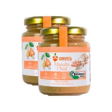 Imagem de Kit 2X: Creme de Castanha de Caju com Masala Onveg 210g