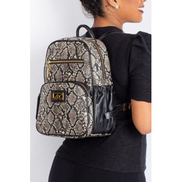 Imagem de Mochila pequena de couro estampado Zoey