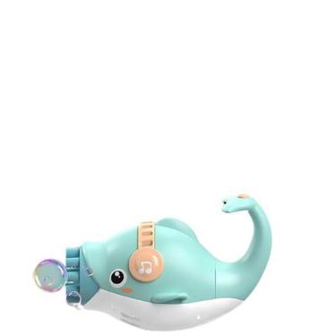 Imagem de Golfinho Bolhudo Lança Bolhas Sabão Criança Infantil Azul 3