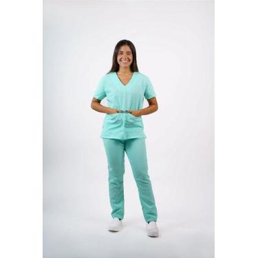 Imagem de Pijama Feminino Oxford Verde Bebe - - Toka Brasil, GG