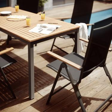 Imagem de Conjunto Jardim Varanda 3 Pecas Cinza Aluminio - Cannes