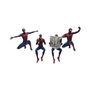Imagem de Mini Figurinha Do Homem-Aranha Para Decoração De Mesa, Ornamento Suspe