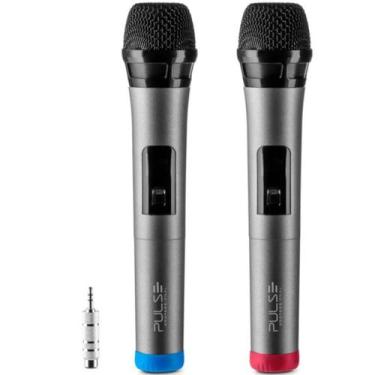 Imagem de Microfone Sem Fio Duplo Entry E Receiver Pulse Pro Sp801 - MULTILASER