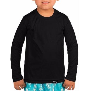 Imagem de Camisa Proteção UV Infantil Unissex Poliamida Premium Verão Praia e Piscina Malha Fresquinha-Unissex