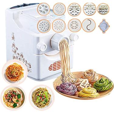 Imagem de MáQuina De Espaguete EléTrica, MáQuina De Embalagem De Bolinho De Massa, Painel De Toque, Com 9 Moldes De MacarrãO, 500g De Grande Capacidade, Para Fazer MacarrãO, MacarrãO