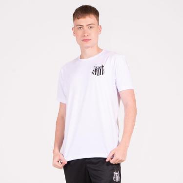 Imagem de Camiseta Esportiva Santos Tradicional Branca-Masculino