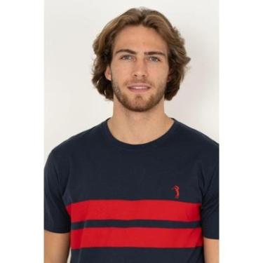 Imagem de Camiseta Listrada Aleatory Frank Marinho-Masculino